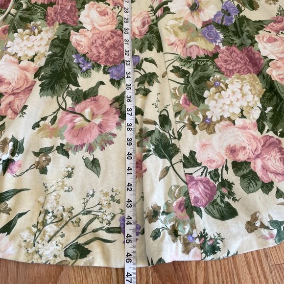 Vtg Expo Petite Floral Dress Fit & Flare Short Sleeve Flowers Garden Party Sz 6 - Picture 11 of 16